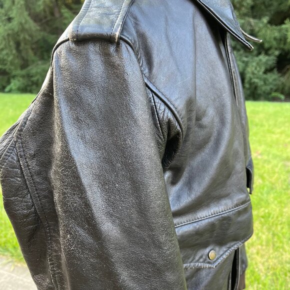 Vintage Leather Jacket Men's 42 - Picture 6 of 8
